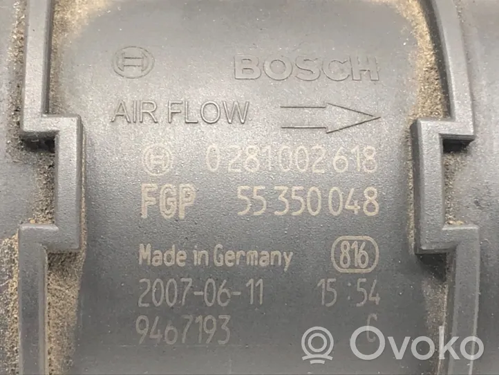 Saab 9-3 Ver2 Przepływomierz masowy powietrza MAF 55350048