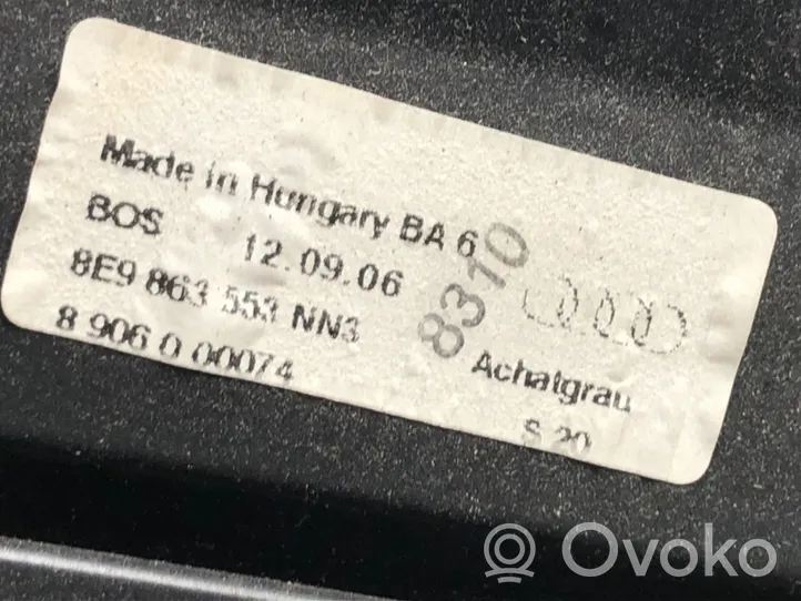Audi A4 S4 B7 8E 8H Copertura ripiano portaoggetti 8E9863553