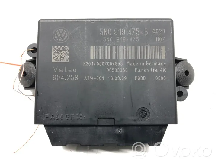 Volkswagen Tiguan Unité de commande, module PDC aide au stationnement 5N0919475B