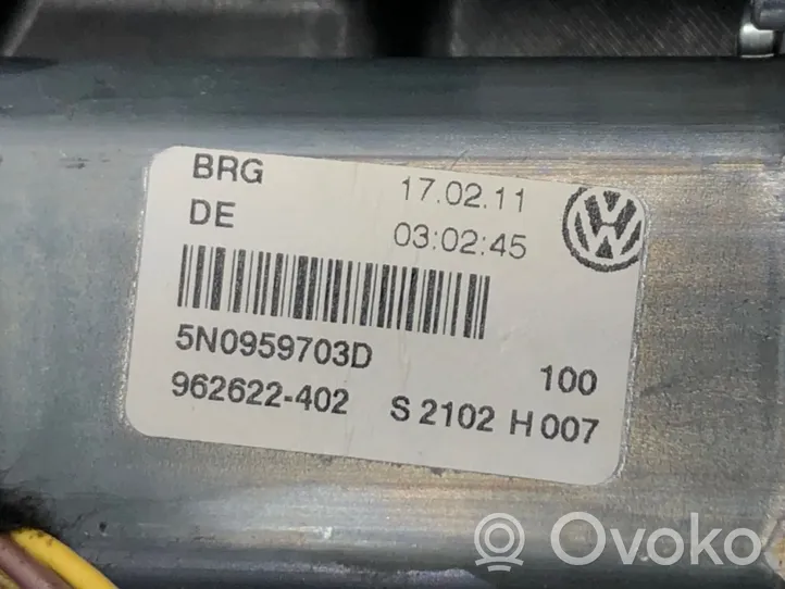 Volkswagen Tiguan Mécanisme lève-vitre de porte arrière avec moteur 5N0959703D