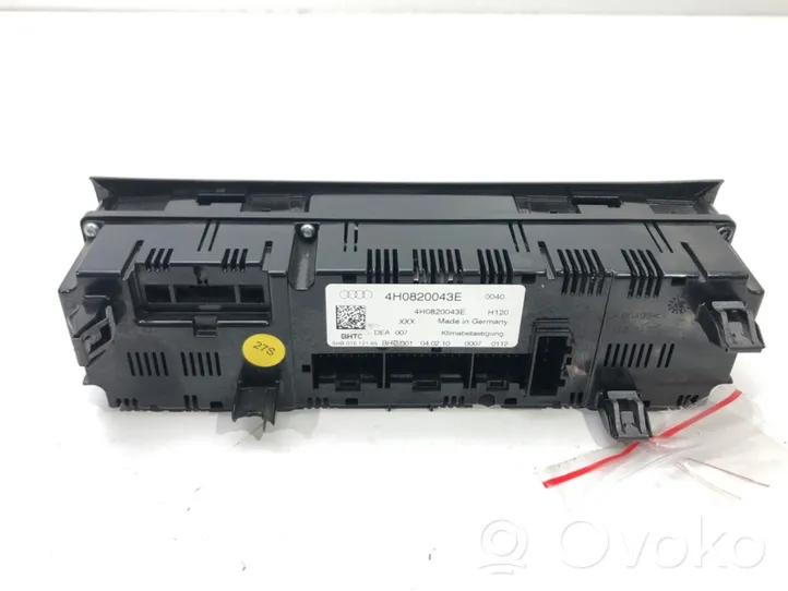 Audi A8 S8 D4 4H Interruptor de control del ventilador interior 4H0820043E