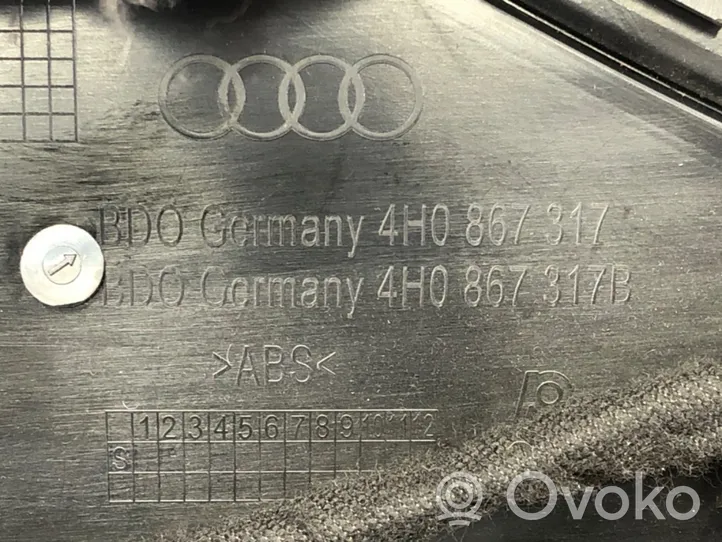 Audi A8 S8 D4 4H Boczki / Poszycie drzwi tylnych 