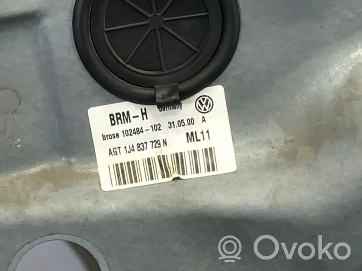 Volkswagen Bora Mécanisme de lève-vitre avec moteur 1J4837729N