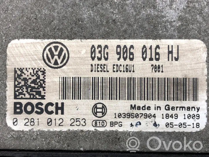 Volkswagen Golf V Moottorin ohjainlaite/moduuli (käytetyt) 03G906016HJ