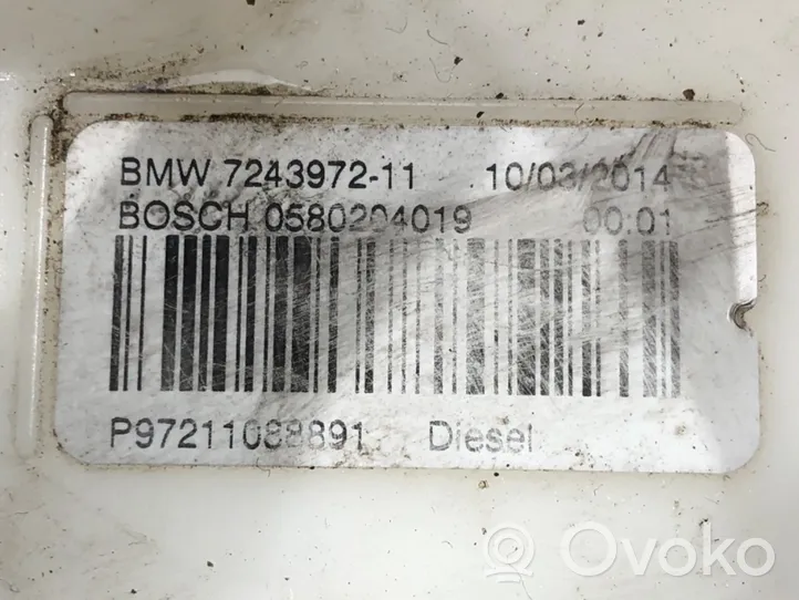 BMW 3 F30 F35 F31 Polttoainesäiliön pumppu 7243972