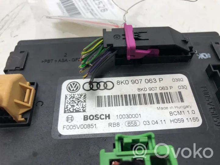 Audi A4 S4 B8 8K Central body control module 8K0907063P