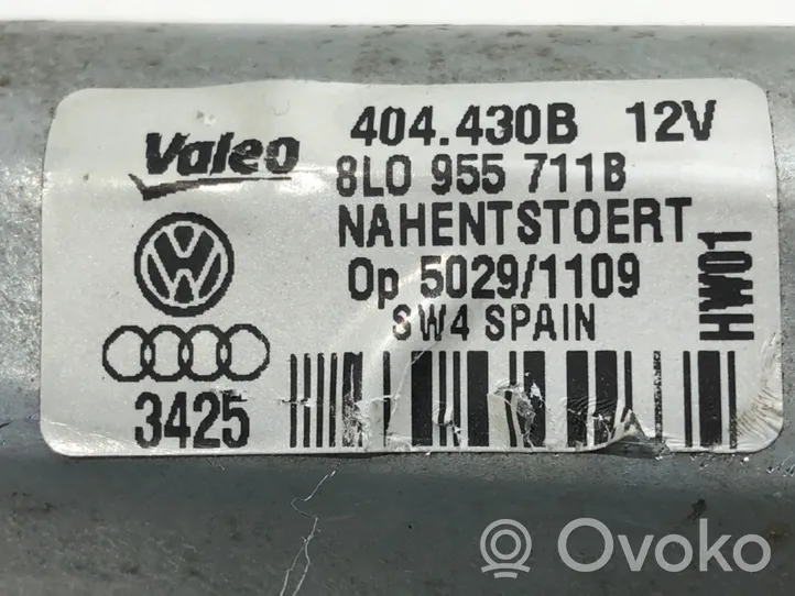 Audi A3 S3 8L Motor del limpiaparabrisas trasero 8L0955711B