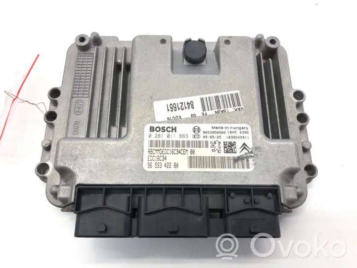 Peugeot 307 Unité de commande, module ECU de moteur 9659342280