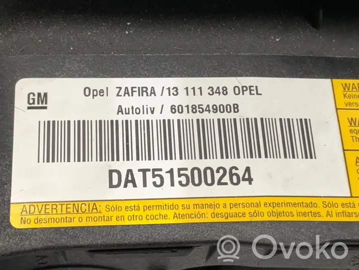 Opel Zafira B Airbag de volant 13111348