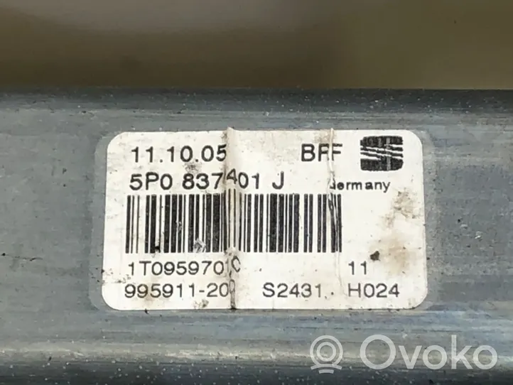 Renault Clio IV Mécanisme de lève-vitre avec moteur 5P0837401J