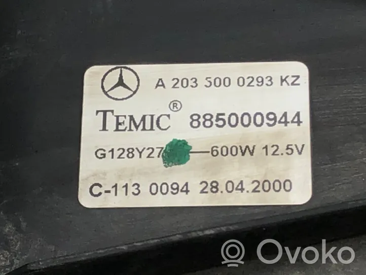 Mercedes-Benz C AMG W203 Ventiliatorių komplektas A2035000293