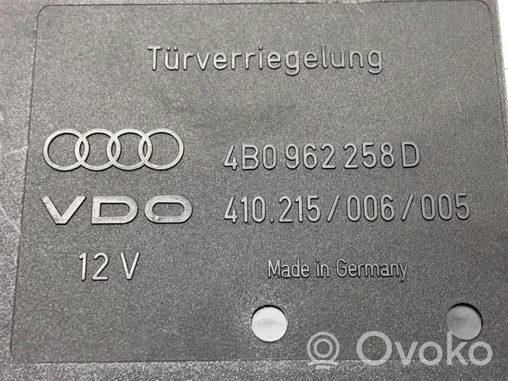 Audi A6 S6 C5 4B Sterownik / Moduł komfortu 4B0962258D