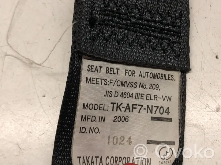 Mitsubishi Outlander Front seatbelt TK-AF7-N704