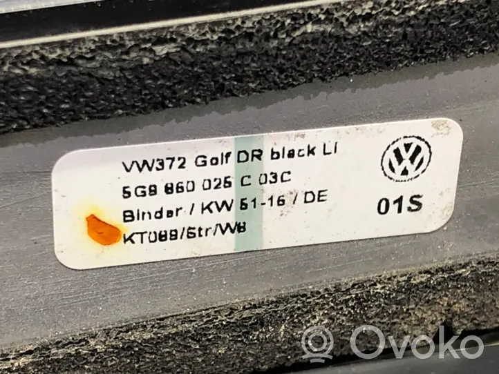 Volkswagen Golf VII Išilginiai stogo strypai "ragai" 5G9860025C