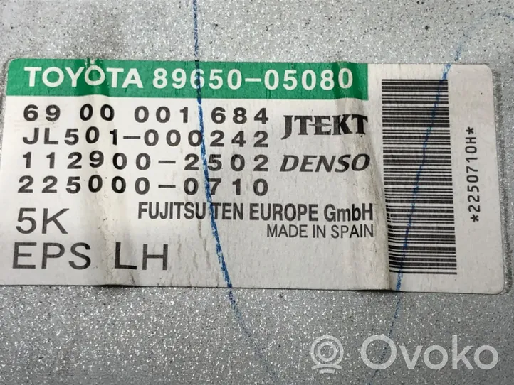 Toyota Avensis T270 Unité de commande / calculateur direction assistée 89650-05080