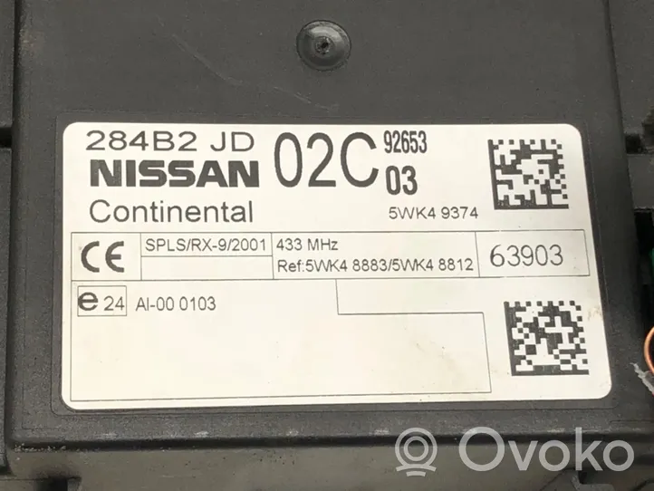 Nissan Qashqai Korin keskiosan ohjainlaite 284B2JD02C
