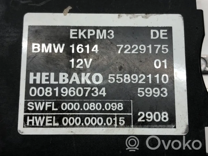 BMW 7 F01 F02 F03 F04 Muut ohjainlaitteet/moduulit 7229175