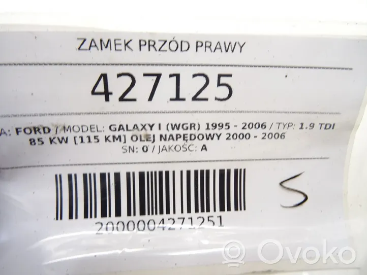 Ford Galaxy Zamek drzwi przednich 