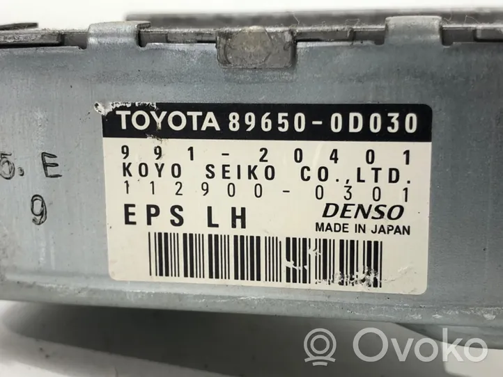 Toyota Yaris Vairo stiprintuvo valdymo blokas 89650-0D030