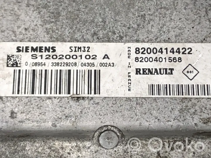Renault Modus Komputer / Sterownik ECU silnika 8200414422