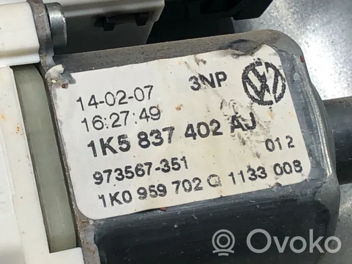 Volkswagen Golf V Elektryczny podnośnik szyby drzwi przednich 1K5837402AJ