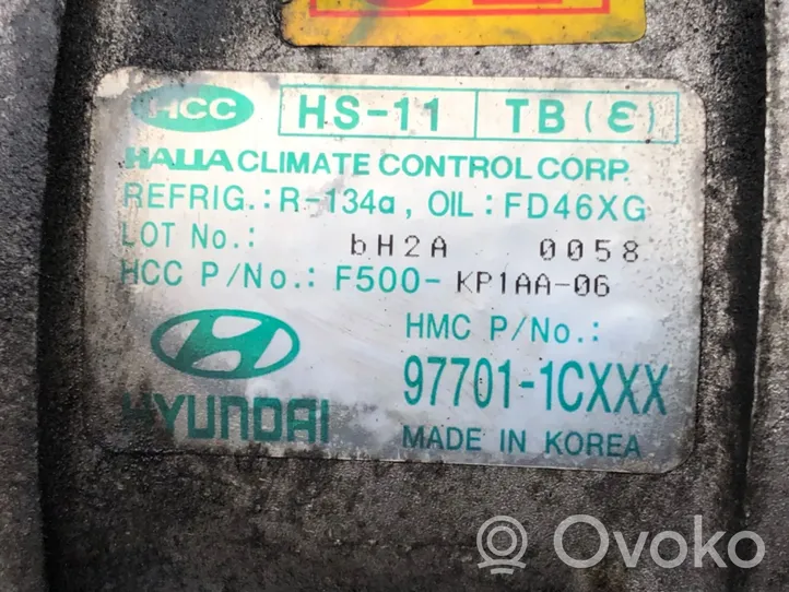 Hyundai Getz Ilmastointilaitteen kompressorin pumppu (A/C) 97701-1CXXX