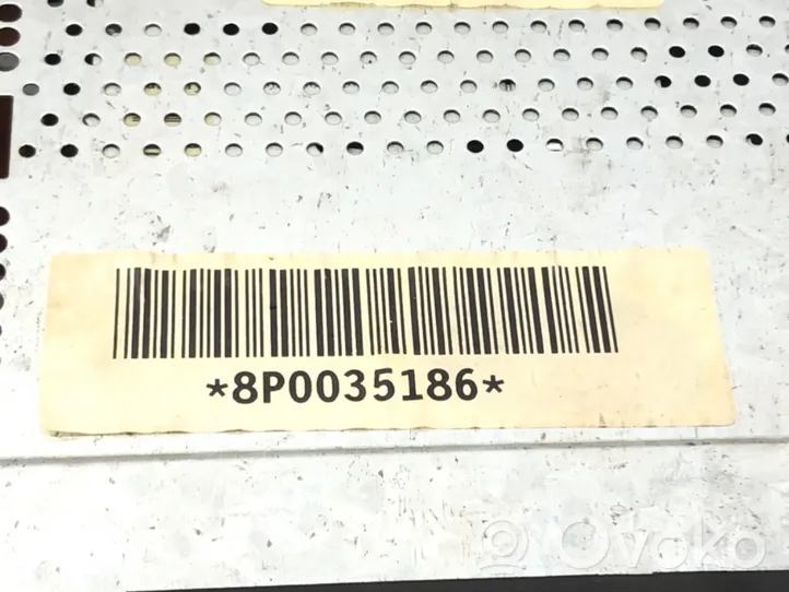 Audi A3 S3 8P Unidad delantera de radio/CD/DVD/GPS 8P0035186