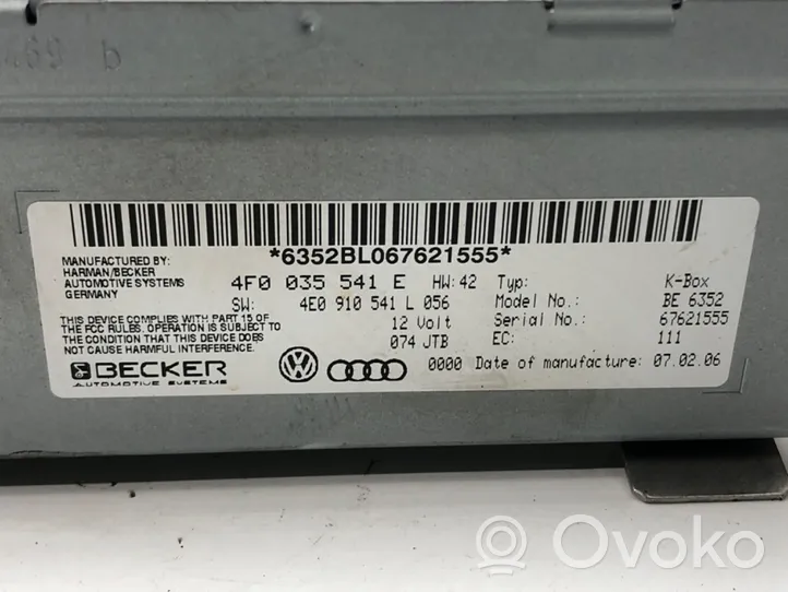 Audi A6 Allroad C6 Radio/CD/DVD/GPS-pääyksikkö 4F0035541E