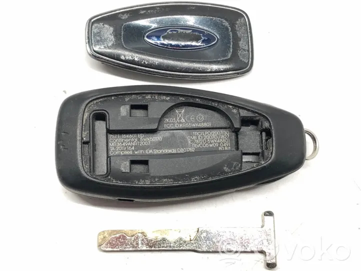 Ford Focus Užvedimo raktas (raktelis)/ kortelė 7S7T-15K601-ED