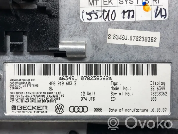Audi A6 Allroad C6 Écran / affichage / petit écran 4F0919603B