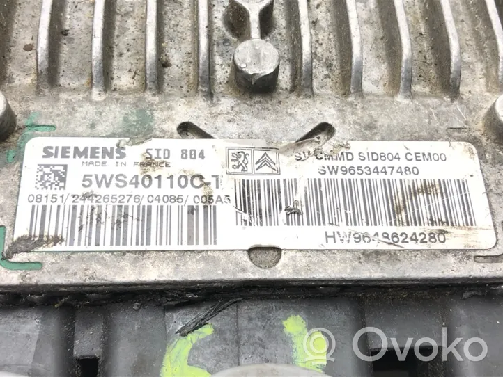 Citroen C3 Komputer / Sterownik ECU silnika 5WS40110C-T