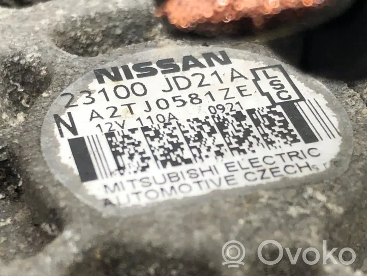 Nissan Qashqai Générateur / alternateur 23100JD21A