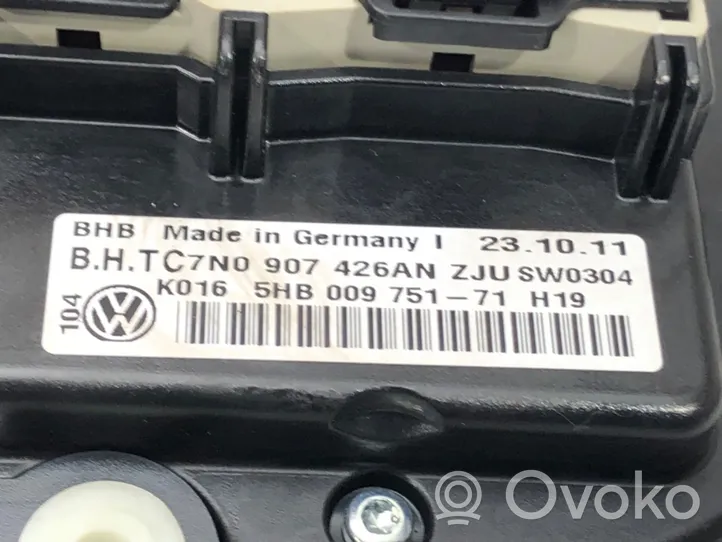 Volkswagen Golf VI Sisätuulettimen ohjauskytkin 7N0907426AN