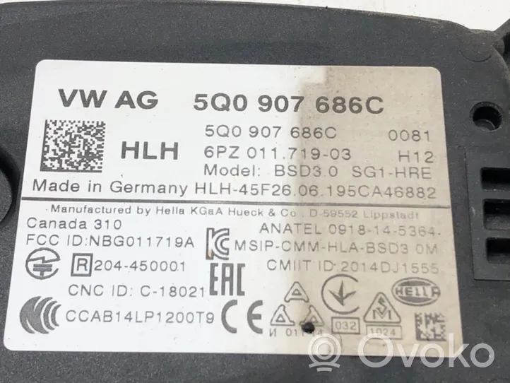 Volkswagen Golf VII Muut ohjainlaitteet/moduulit 5Q0907686C