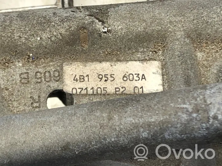 Audi A6 S6 C5 4B Mechanizm i silniczek wycieraczek szyby przedniej / czołowej 4B1955603A