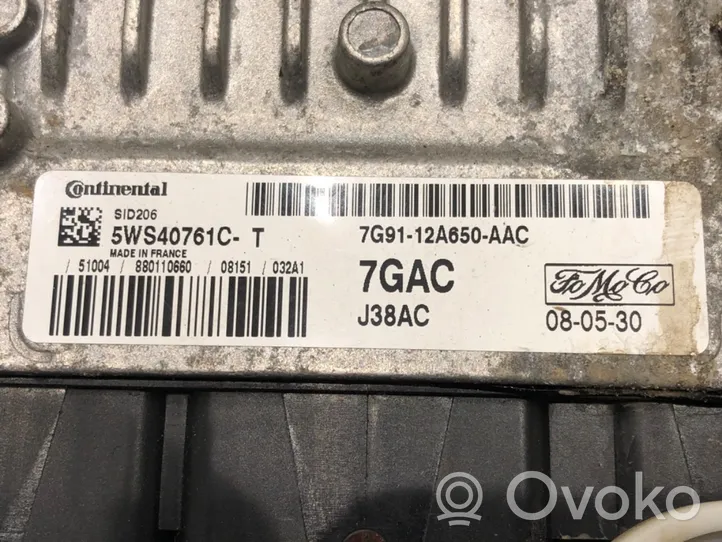 Ford Galaxy Motora vadības bloka ECU 7G91-12A650-AAC