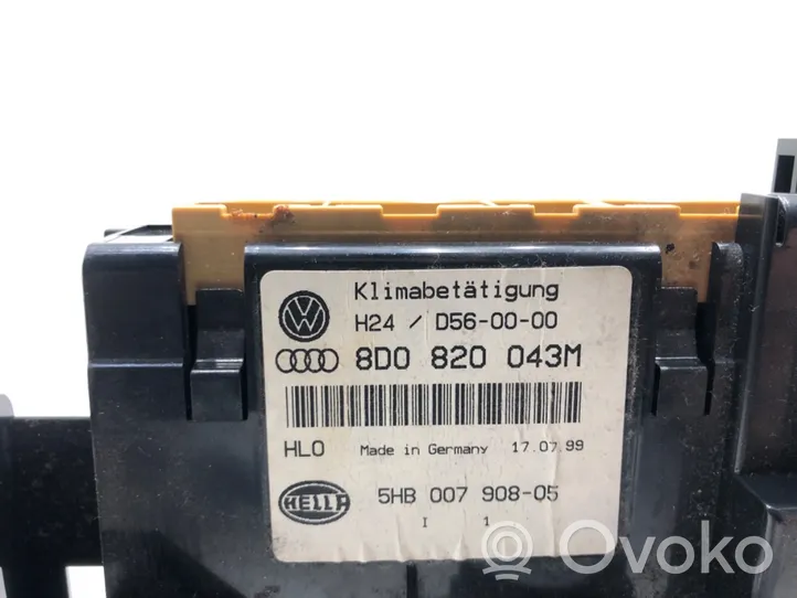 Audi A4 S4 B5 8D Interruttore ventola abitacolo 8D0820043M