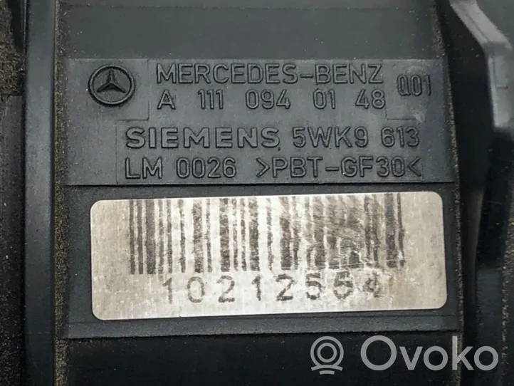Mercedes-Benz C AMG W203 Mass air flow meter A1110940148