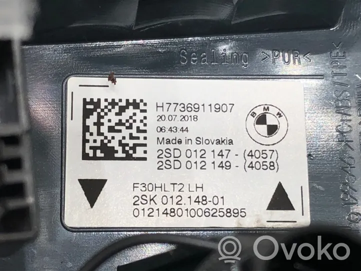 BMW 3 F30 F35 F31 Задний фонарь в кузове H7736911907