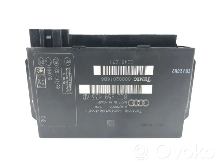 Audi A4 S4 B6 8E 8H Modulo di controllo del corpo centrale 8E0959433AD