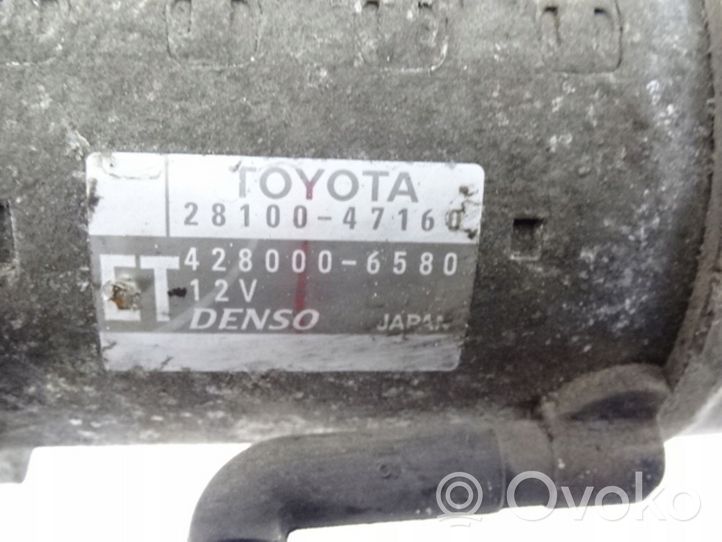Toyota iQ Käynnistysmoottori 2810047160