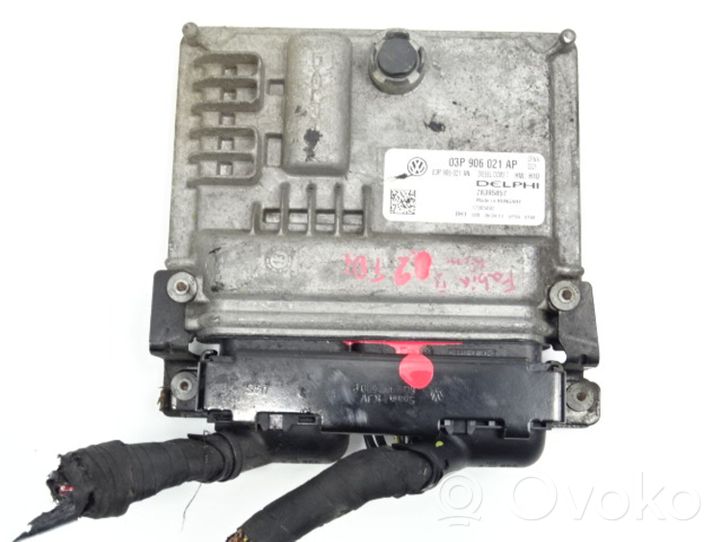 Skoda Fabia Mk2 (5J) Komputer / Sterownik ECU silnika 03P906021