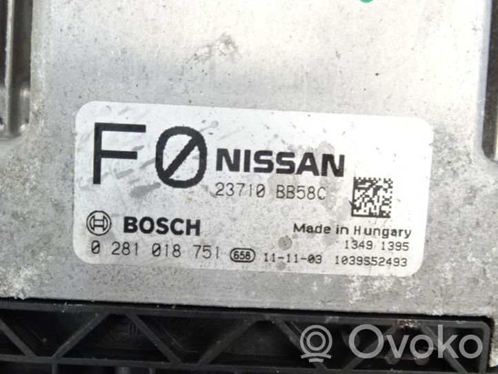 Nissan Qashqai Unité de commande, module ECU de moteur 