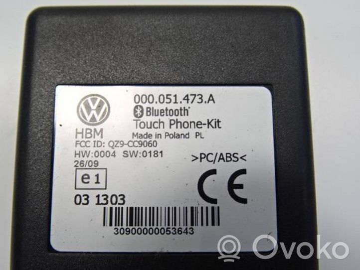 Volkswagen PASSAT CC Mikrofoni (bluetooth/puhelin) 000051473A