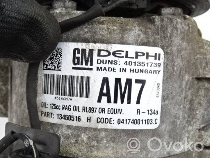 Opel Zafira C Compresseur de climatisation 04174001103C