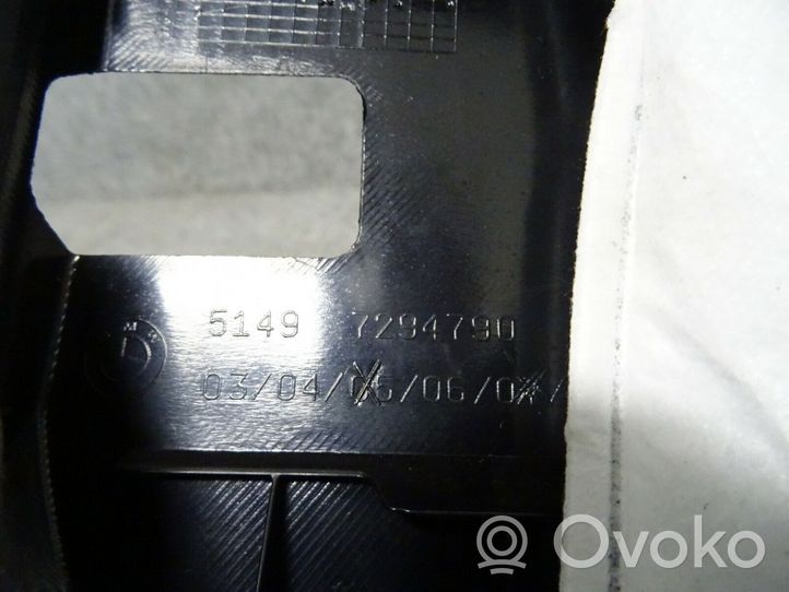 BMW X5 F15 Rivestimento serratura portellone posteriore/bagagliaio 7294790