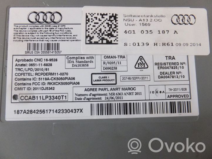 Audi A6 S6 C7 4G Unité de contrôle MMI 4G1035187A