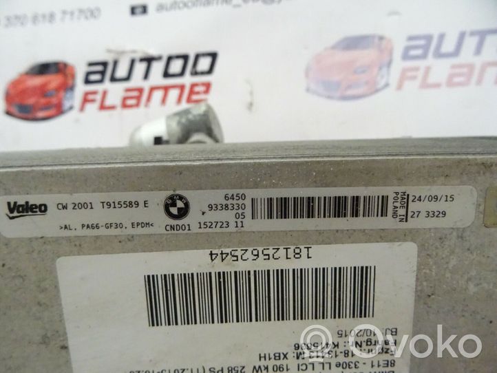 BMW 3 F30 F35 F31 Filtro essiccatore aria condizionata (A/C) 9338330