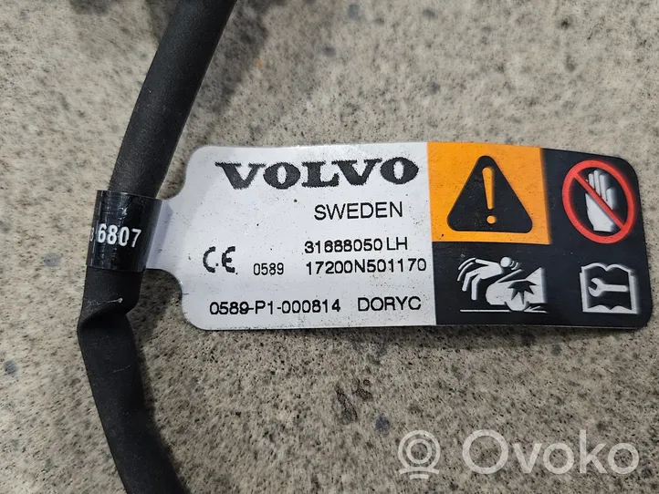 Volvo S90, V90 Konepellin jalankulkijoiden turvatyynytoimilaite 31688050