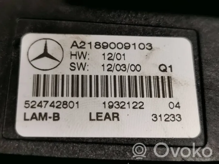 Mercedes-Benz B W246 W242 Module de ballast de phare Xenon A2189009103